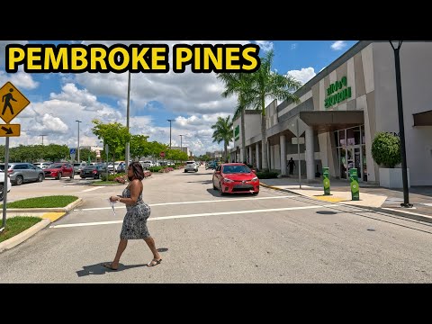 Pembroke Pines Florida Driving Through