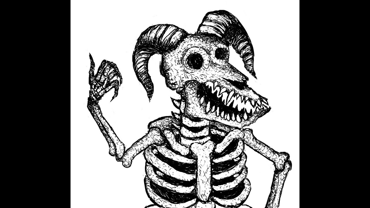 skeleton Goat monster
