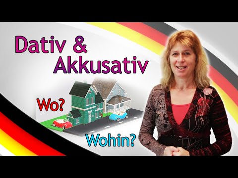 DATIV & AKKUSATIV (FRAGEWÖRTER "WO" vs. "WOHIN") Deutsch lernen #4