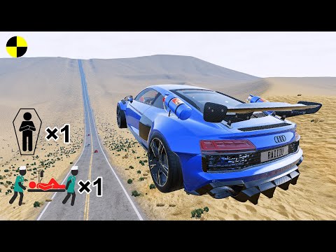 Realistic High-Speed Car Crashes in BeamNG.drive #44 | Ultra Detailed Crash Compilation