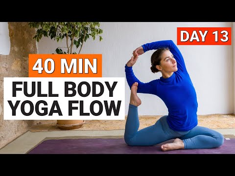 40 Min Full Body Yoga Flow | Day 13 - 30 Day Improvers Yoga Challenge