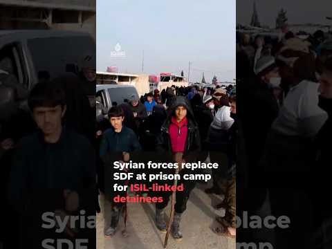 Syrian forces take control of al-Hol camp holding ISIL-linked detainees | AJ #shorts