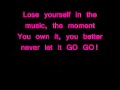 Eminem - Lose Yourself with lyrics 