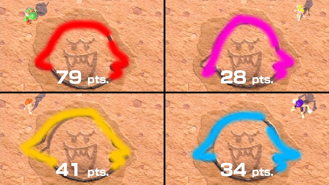 Mario Party Superstars - ALL Coin Battle Minigames (Yoshi vs Peach vs Daisy vs Waluigi)