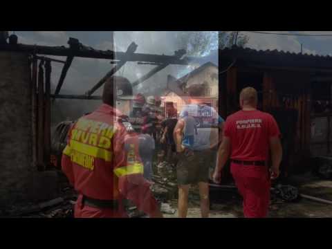 MAŞINĂ DISTRUSĂ DE UN INCENDIU, ÎNTR-UN GARAJ DIN LOCALITATEA AȘTILEU