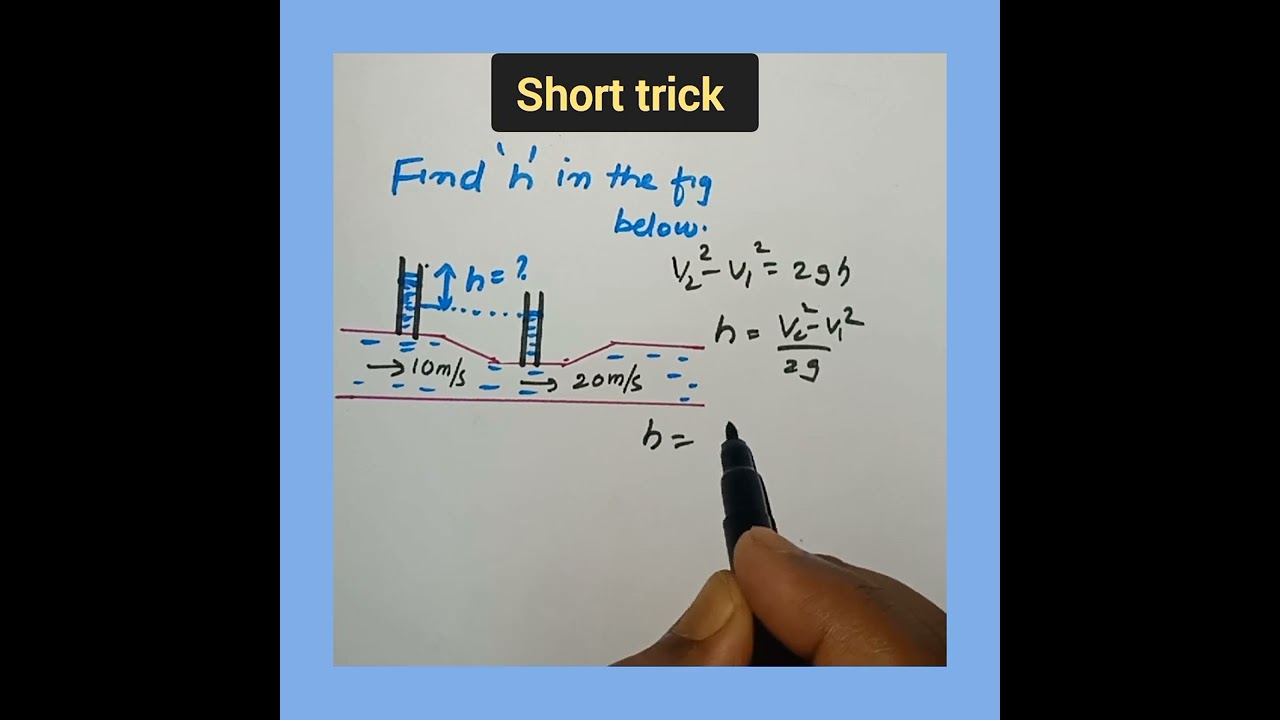 Trick-404)Jee 2022| NEET 2022 | Venturimeter| Fluids mechanics| #shorts