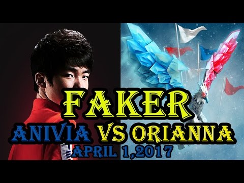 Faker Anivia Mid Vs Orianna April 1,2017 SoloQ Challlenger