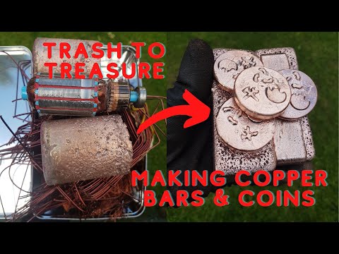 Trash to treasure - Casting copper coins and bars - Devil Forge