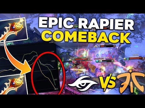 SECRET vs FNATIC - CRAZY RAPIER COMEBACK !! WHAT A GAME !! LEIPZIG MAJOR 2020 DreamLeague 13