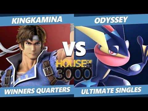 Smash Ultimate Tournament - KingKamina (Richter) Vs. Odyssey (Greninja) SSBU Xeno 198 W. Quarters