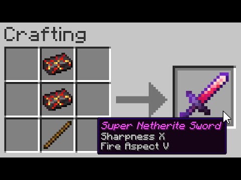 Minecraft UHC but you can craft "Super Netherite" items..