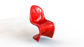 SolidWorks Tutorial #215: Panton Chair (advanced s