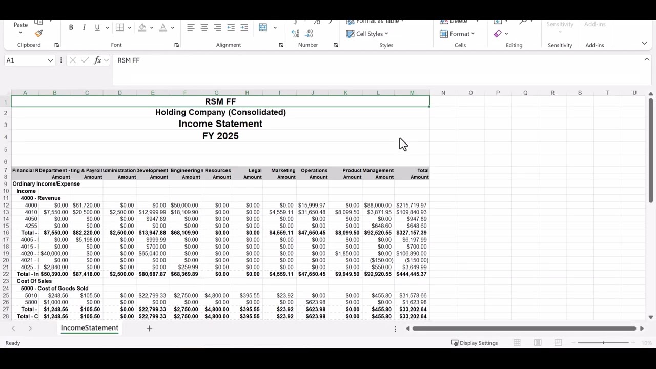 NetSuite Financial Reports