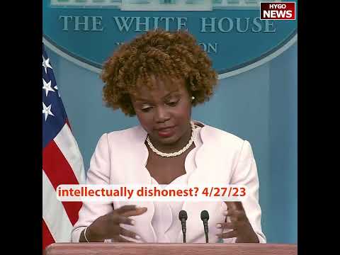 'I Disagree With the Intellectually Dishonest': Jean-Pierre on Refusing to Negotiate the Debt Limit (April 27, 2023)