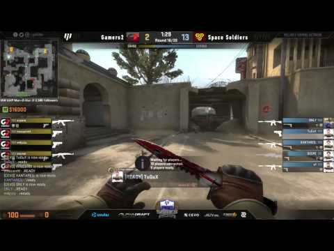 $10,000 RGN EU Pro Series Ro8   Gamers2 vs SpaceSoldiers bo3 Map 2 Dust 2