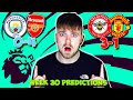 PREMIER LEAGUE 2023/24 WEEK 30 PREDICTIONS & TIPS | MAN CITY VS ARSENAL & BRENTFORD VS MAN UNITED!