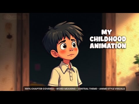 My childhood CLASS 9 animated chapter explained IN HINDI , TAMIL , ENGLISH