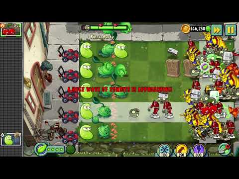 Plants vs Zombies 2 gameplay - Piñata Party - 24/6/2021