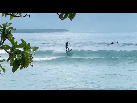 Medium wave surfing in Mati Philippines