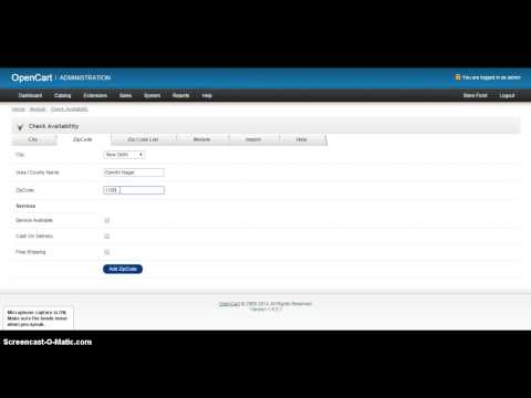 Add Check Availablity in Opencart