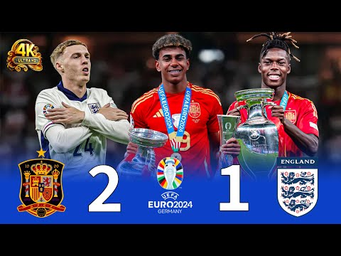 Spain 2-1 England Euro 2024 Final 4K UHD HDR10 Extended Highlights