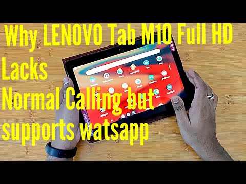 Why Lenovo Tab M10 Full HD has No Regular Calling feature ?