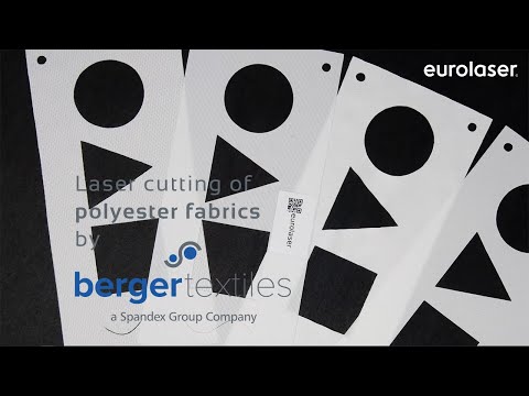 Laser cutting of polyester fabrics by bergertextiles - Technical textiles in laser test