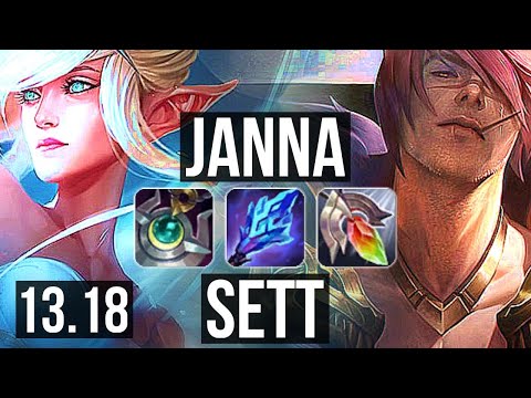 JANNA & Zyra vs SETT & Kai'Sa (SUP) | 3.4M mastery, 1/1/13 | NA Diamond | 13.18