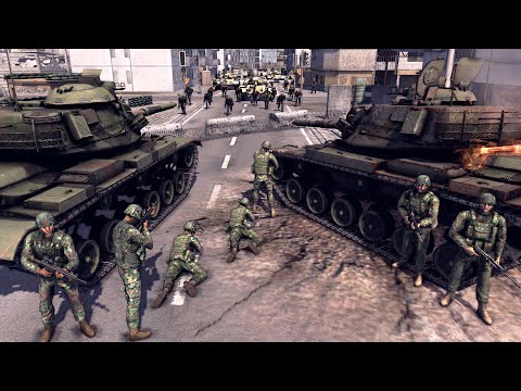 Can US Army Hold City VS WAVES of INSURGENTS?! - Call to Arms: WW3 Mod