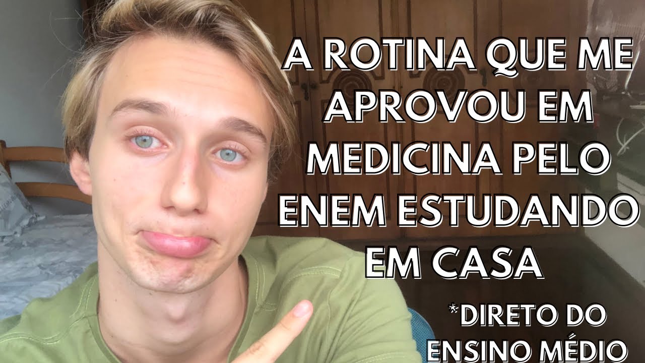 A rotina de estudos que me aprovou em Medicina Federal direto do Ensino Médio I Marcos Vasconcellos