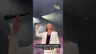 Quel moment de fouuu aux @vieillescharruesofficiel avec @juliendoreofficiel  😍