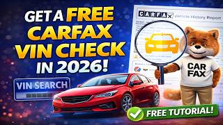 How To Get A FREE Carfax Vin Check in 2026 - Free Vin Check Tutorial