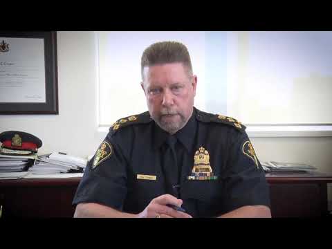 COVID 19 Saskatoon police chief Troy Cooper asks public to respect public health orders