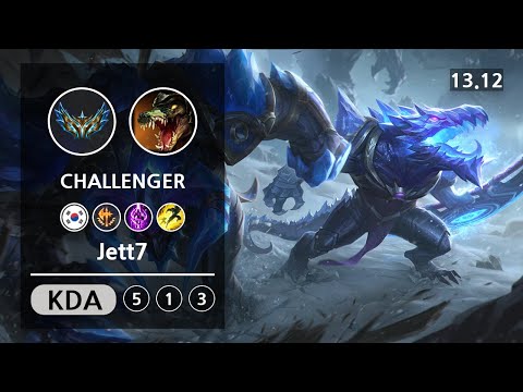 롤 챌린저 탑 레넥톤 " Jett7 " | Patch 13.12