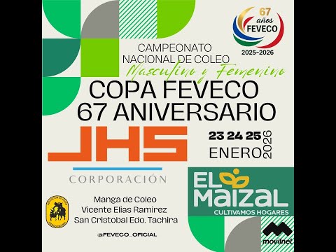 CAMPEONATO NACIONAL DE COLEO CATEGORIA MASCULINO Y FEMENINO 25 01 2026