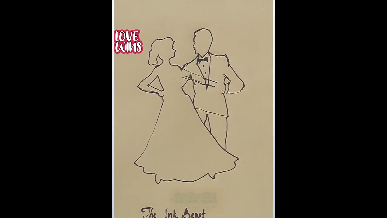Couple dance -Sketch art