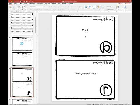 Scavenger Hunt Template Instructions