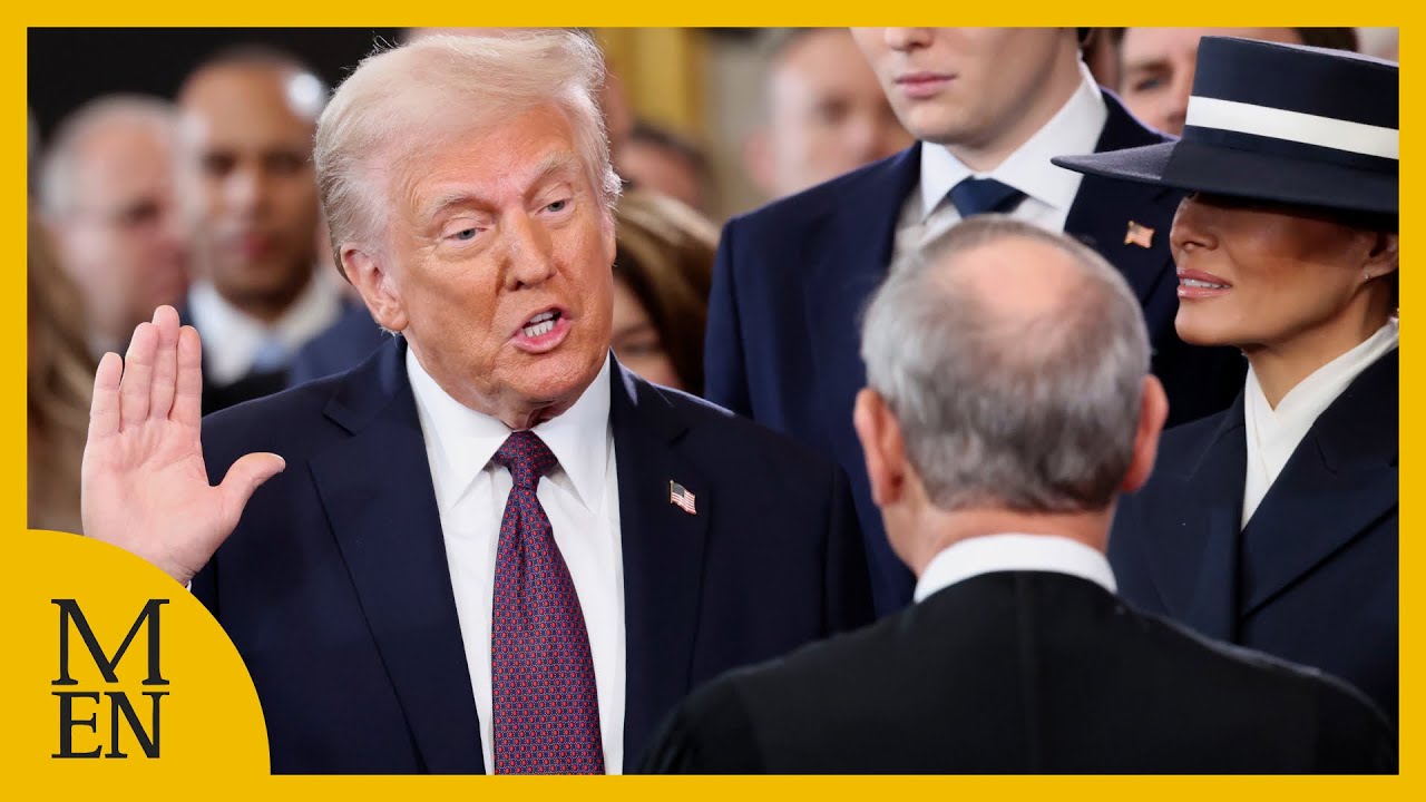 Watch the moment Donald Trump is sworn in as the 47th President of the ...