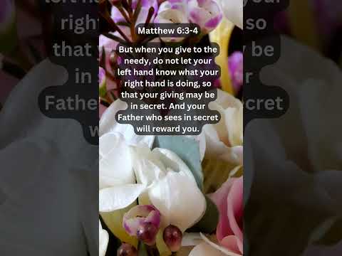 Journey of faith and spiritual growth | Matthew 6:3-4 Daily Bible Verse