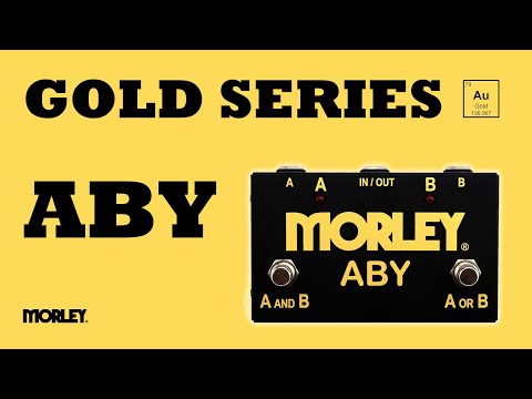 ギター Morley ABY MIX-G ABY MIX Gold Morley Gold Series ABY MIX 2-button Switcher/Mixer Pedal