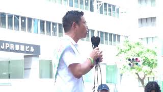 沖縄県知事選挙　古謝げんた　神谷宗幣　街頭演説　＠久茂地交差点　2026.9.11