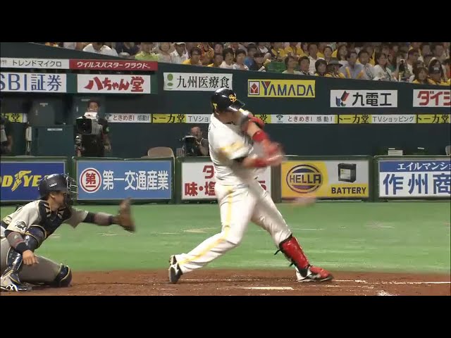【4回裏】驚異の4試合連続!! ホークス・李大浩 25号3ランホームラン!! 2015/8/13 H-Bs