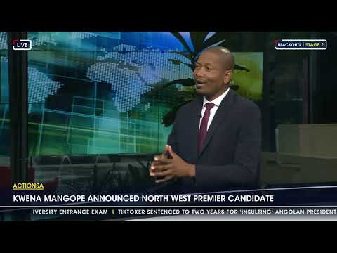 Action SA Kwena Mangope announced North West premier candidate