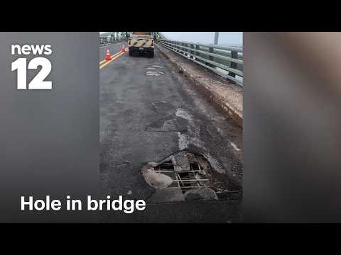 Video zeigt Loch und fehlenden Beton an Brücke nach Fire Island | News 12