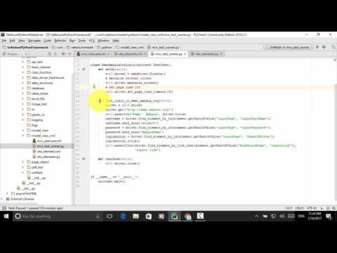 Lesson 20 Python Webdriver Model View Controller Xml Framework Test Runner