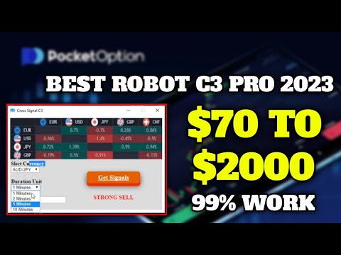 Best Robot C3 Pro 2023 - $70 to $2000 - In Pocket Option Trading