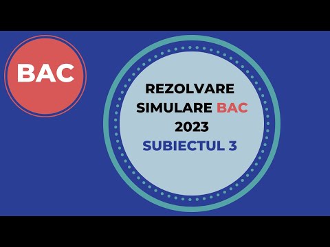 BAC Simulation 2023 - Subject 3 - Solutions and Explanations