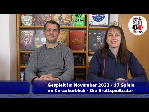 Gespielt im November 2022 - 17 Brettspiele im Kurzüberblick - Die Brettspieltester