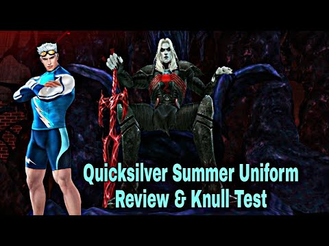 Quicksilver Summer Uniform Review & WBL knull Stage 10 Clear Showcase - Marvel Future Fight