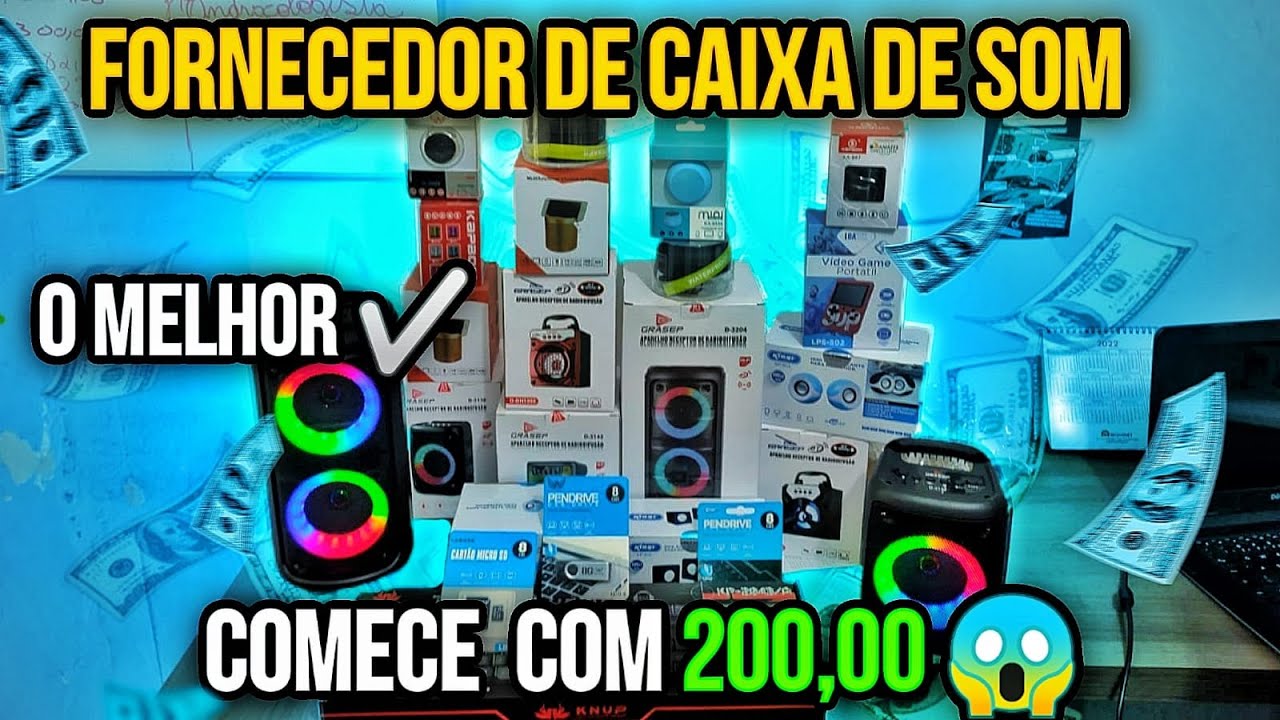 FORNECEDOR Acessorios Eletronicos Pendrive Caixa de Som Comece com R$ 200,00